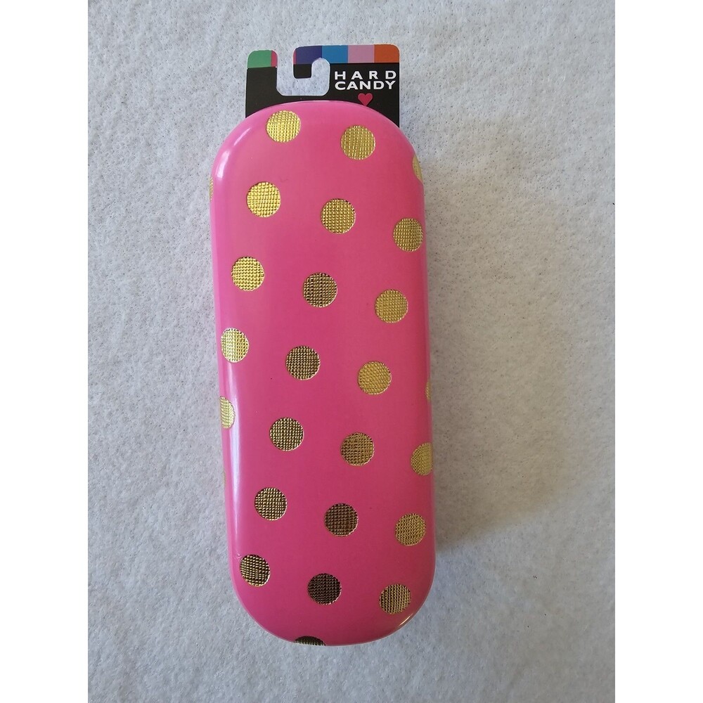 HARD CANDY Hard Eyeglasses Sunglasses CASE bright pink / gold - Brand New